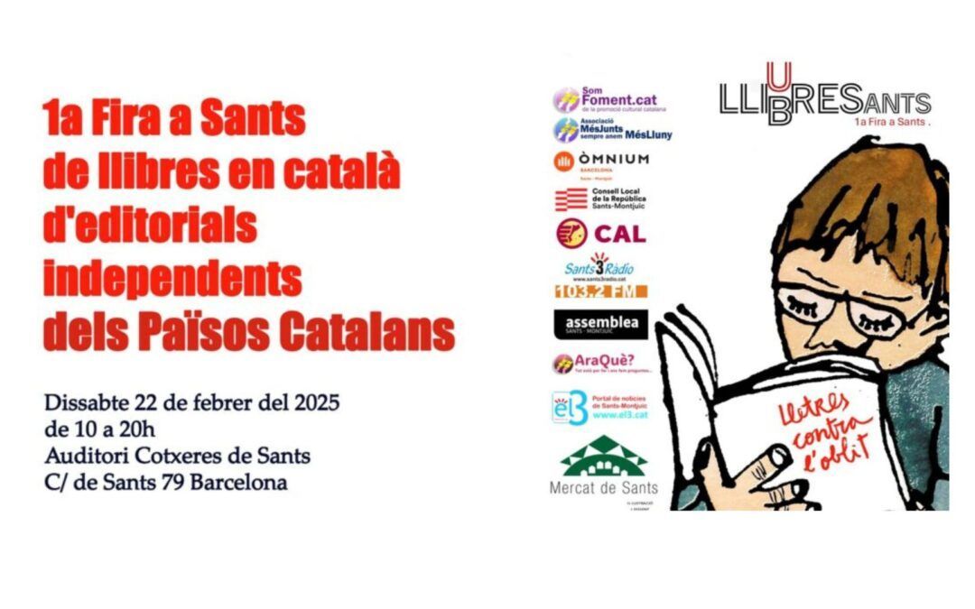S’estrena la 1a fira a Sants de llibres en català d’editorials independents dels Països Catalans