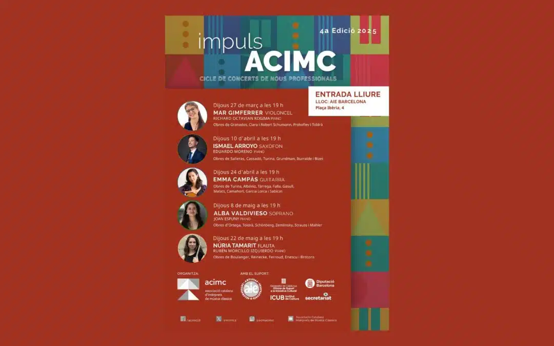No us perdeu el cicle Impuls ACIMC i descobriu nous talents musicals!