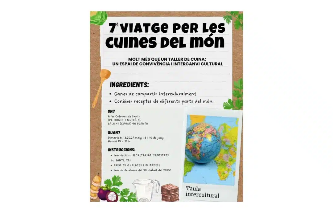 Viatge per les cuines del món: molt més que un taller de cuina