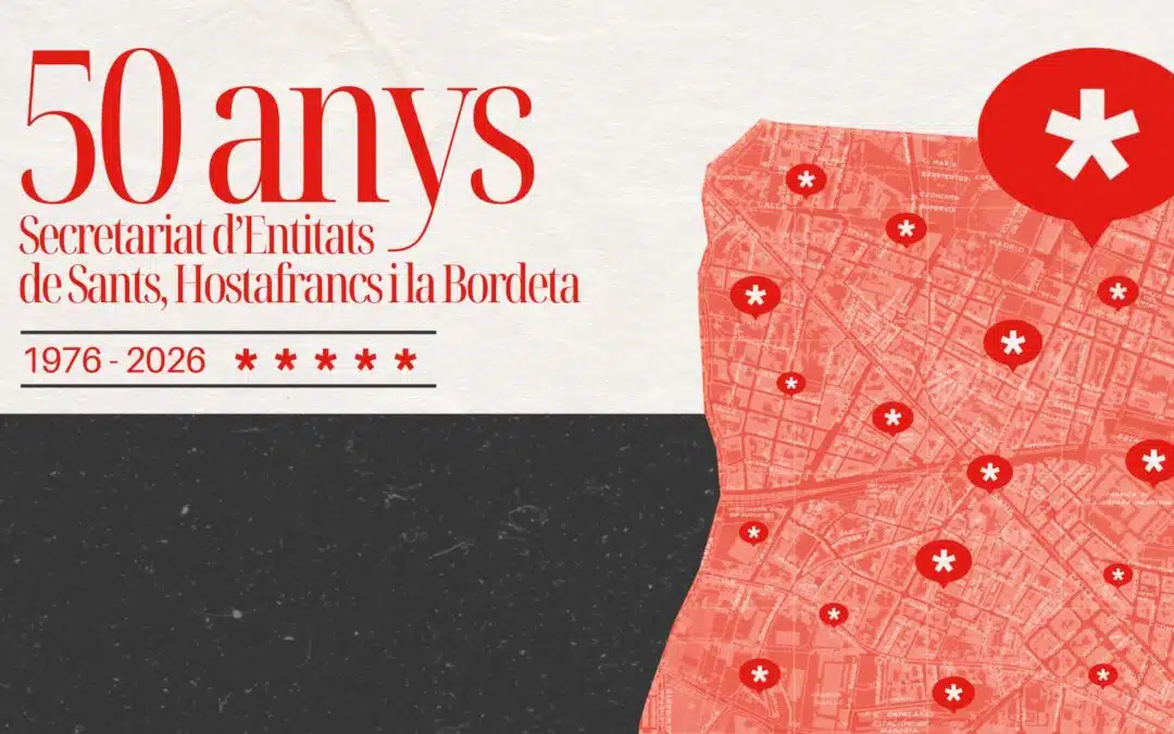 El Secretariat d’Entitats de Sants, Hostafrancs i la Bordeta celebra 50 anys de trajectòria fent barri i teixint comunitat 